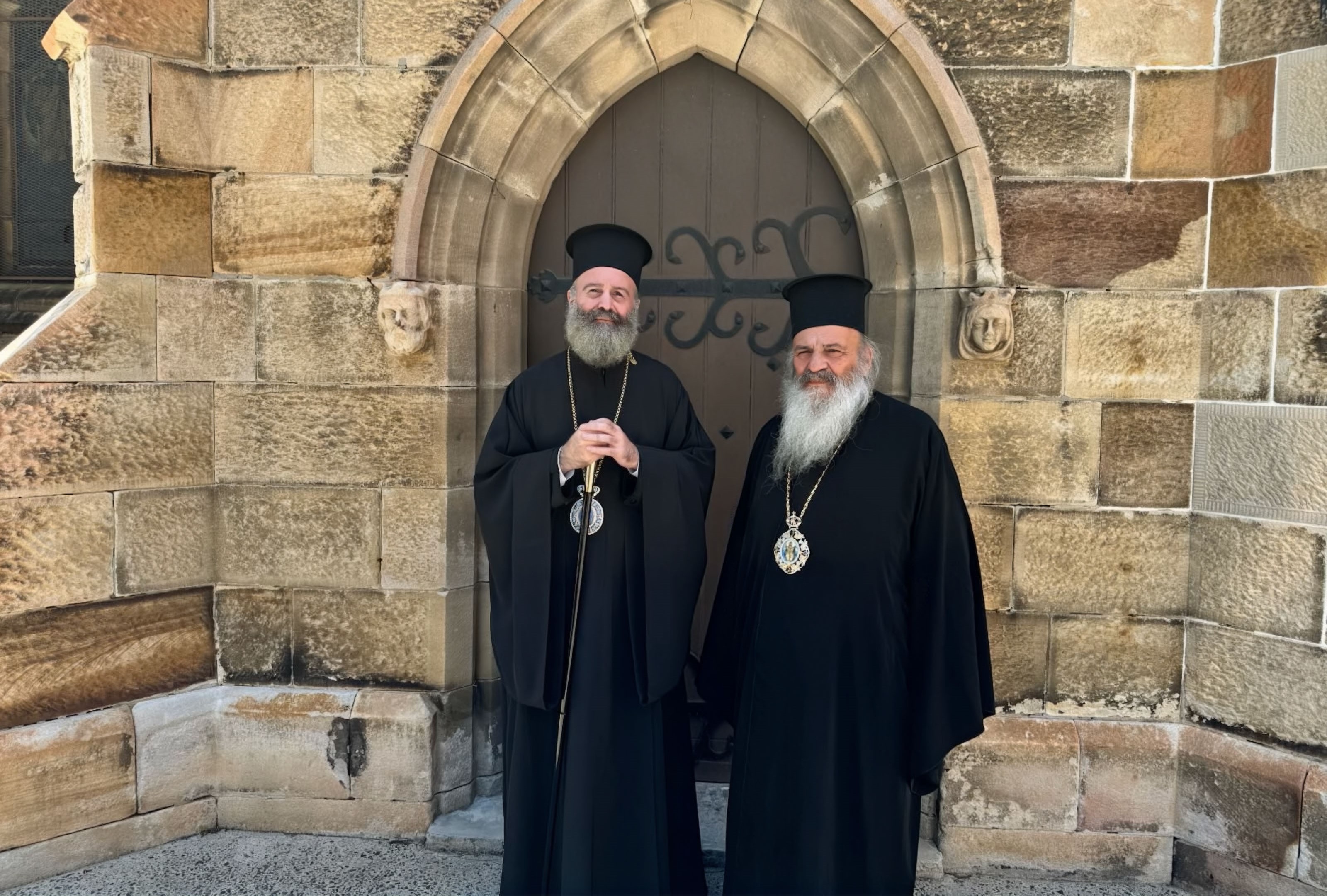 Archbishop Damaskinos of Joppa visits the headquarters of the Holy ...