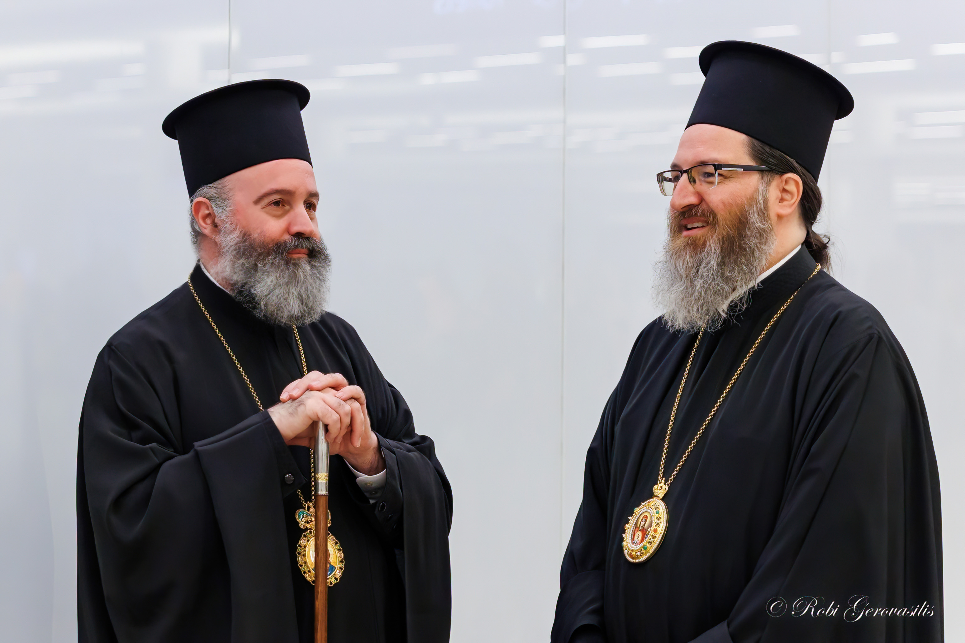Makarios With Bishop Elpidios